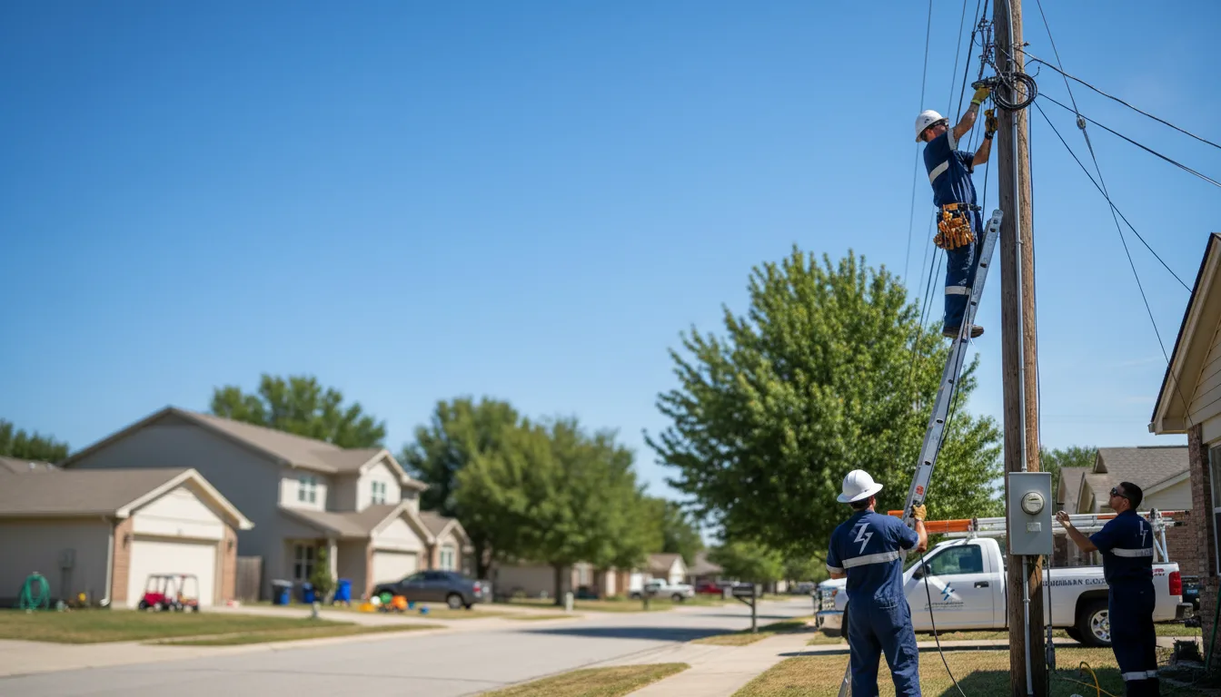 Residential electrician providing installation services in Charleston, IL